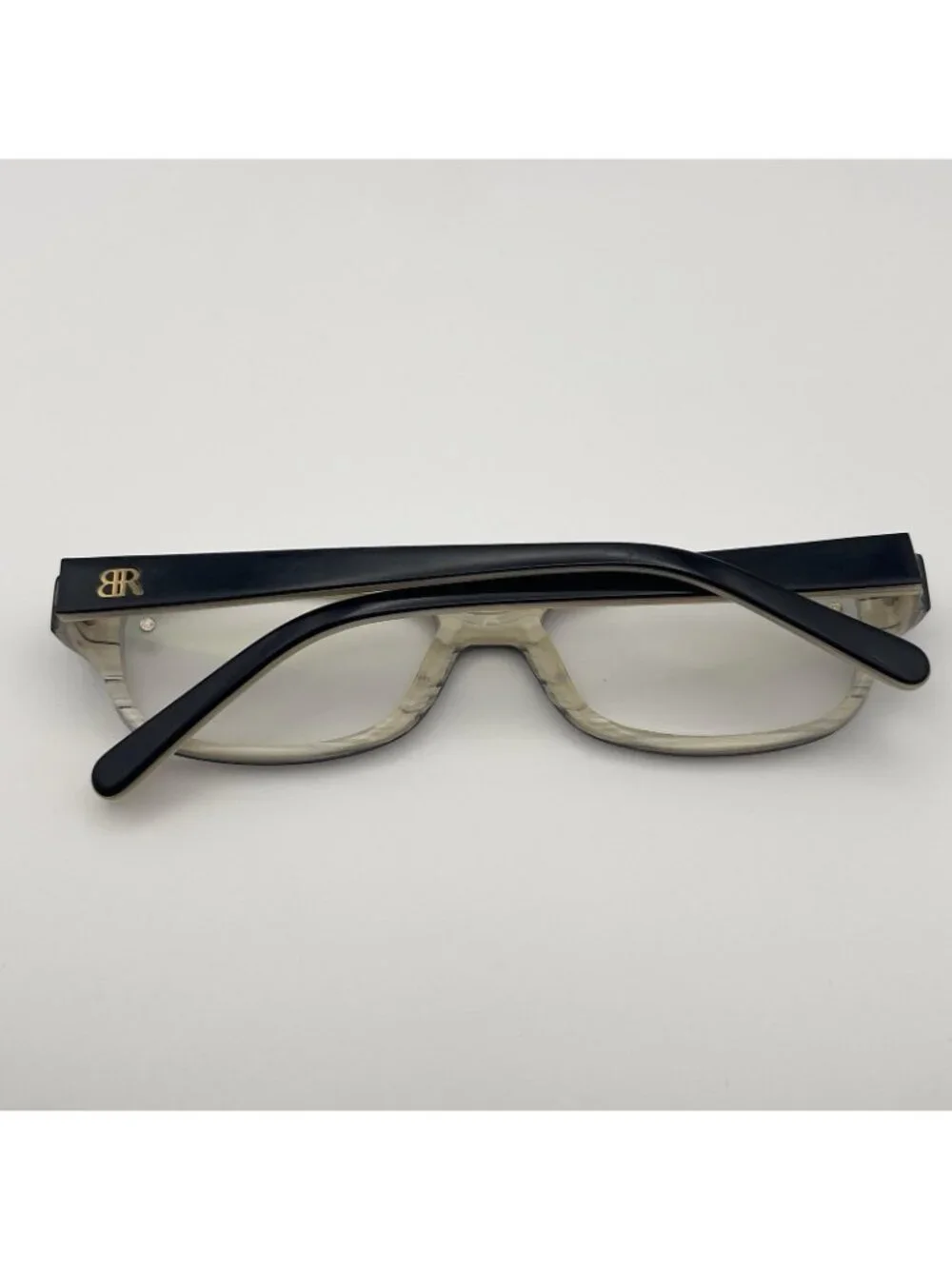Banana Republic Buffy 0JPZ Eyeglass Frames Horn Black Tan Rectangle 53-15-130